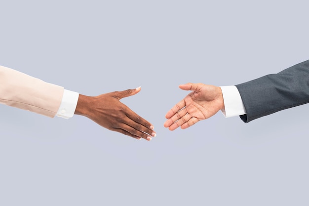 Business agreement handshake hand gesture