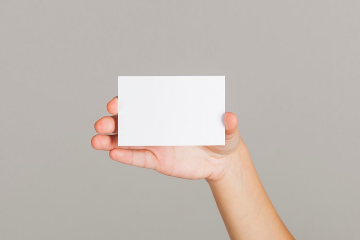 Free Photo business card presentation