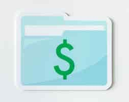 Free photo business financial management document icon