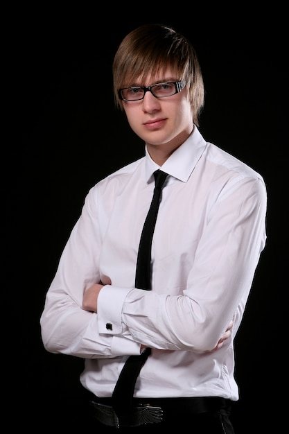 Free photo business man young and attractive