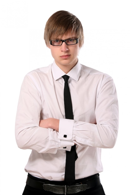 Free photo business man young and attractive