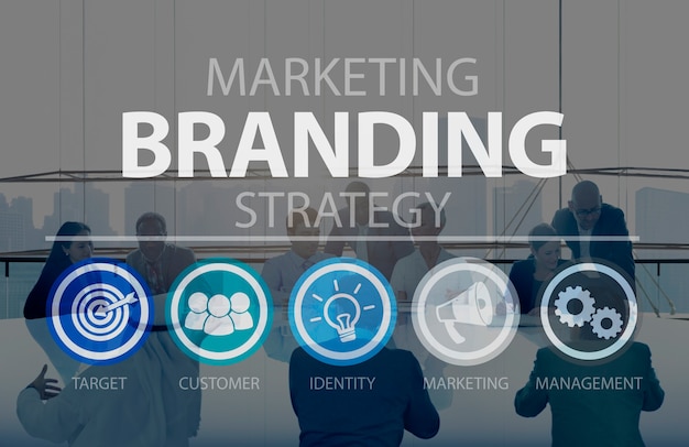 Foto gratuita strategia di marketing aziendale