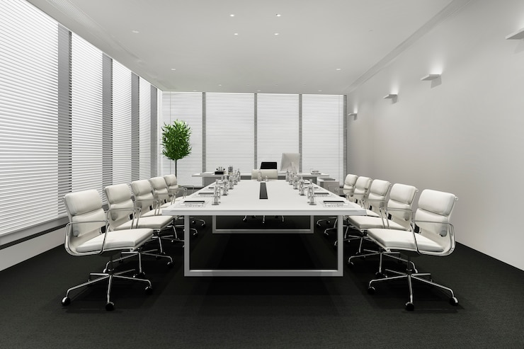 Free Photo business meeting room on high rise office building