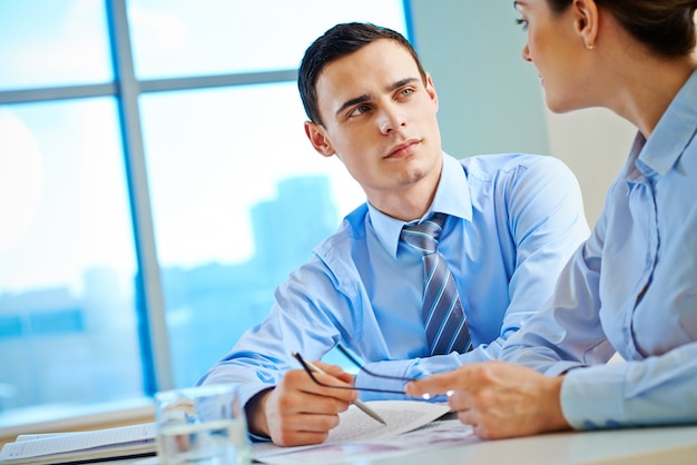 Incontro di lavoro con i dirigenti