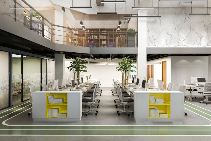 Free Photo business meeting and working room on office building