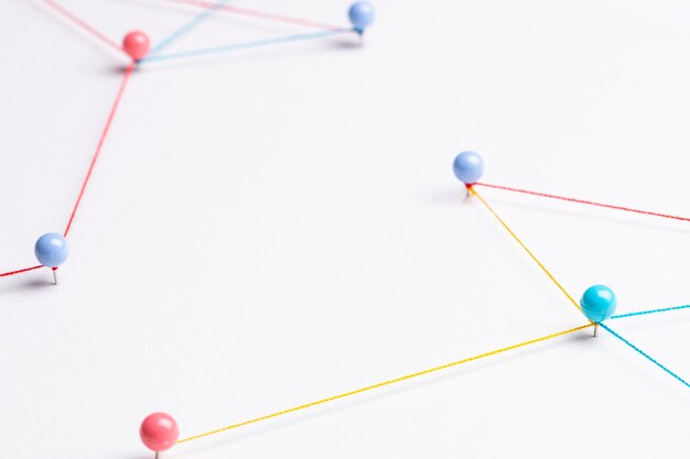 비즈니스 네트워크 배경, 연결 점, 기술 디자인