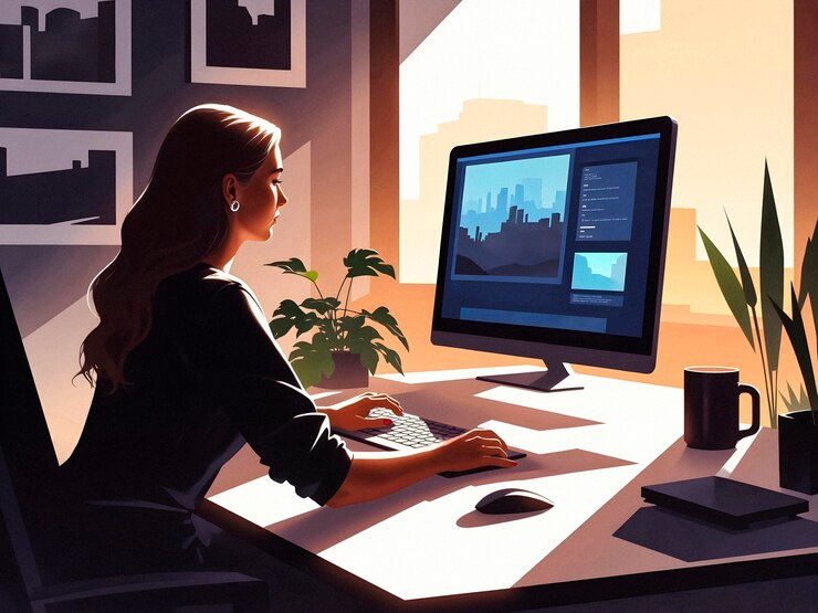 Free Photo business office and remote lifestyle