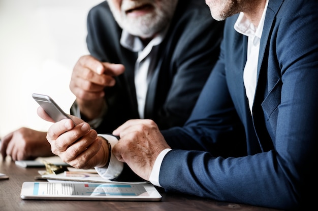 Business people having a meeting