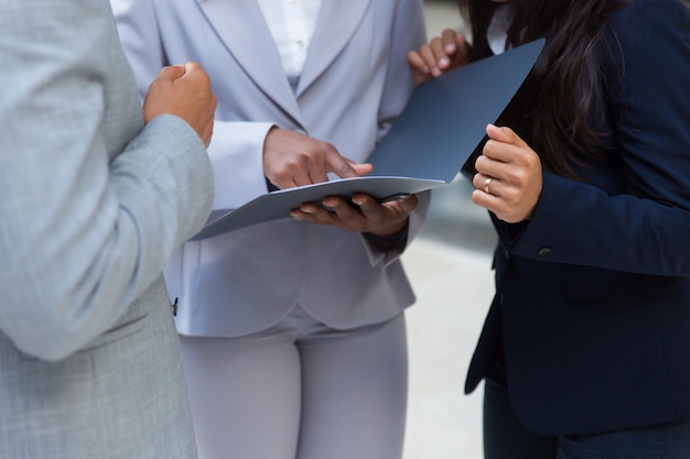 business people with folder