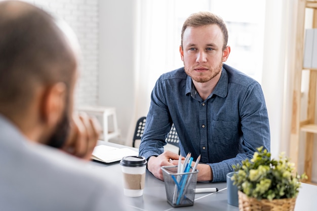 Business people working together