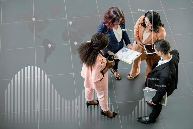 business people working together