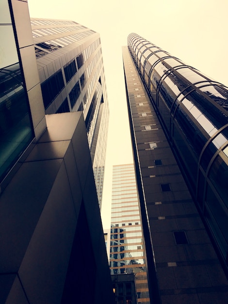 Business Skyscapers Buildings Bottom Up Shot