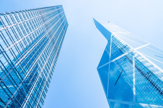 Business skyscraper building in hong kong city