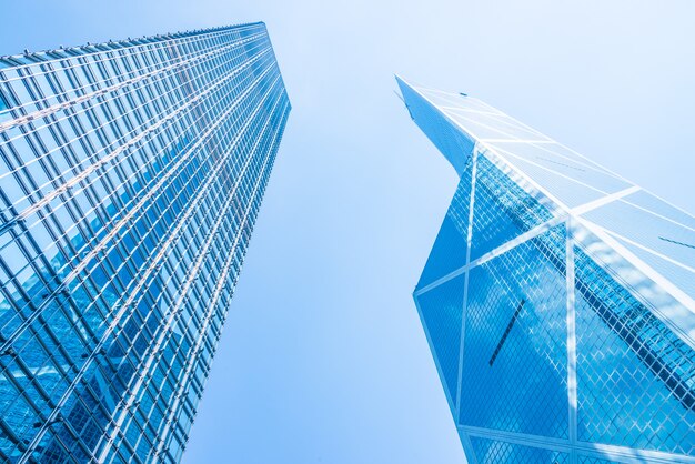 Business skyscraper building in hong kong city