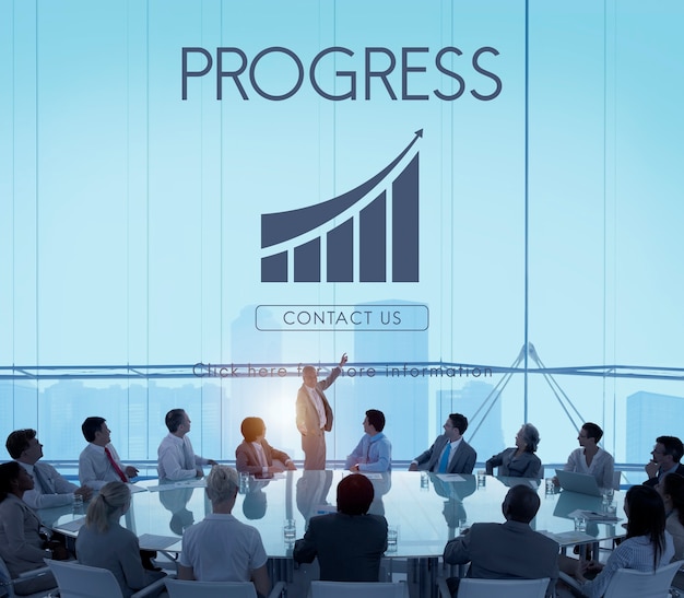 Free photo business success report graph concept