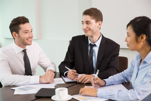 Business Team Holding Meeting