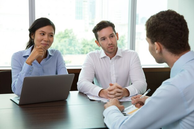 Business Team Meeting in Office 1