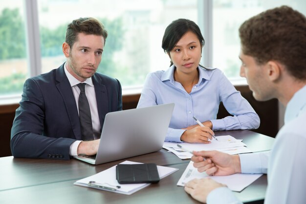 Business Team Meeting in Office 4