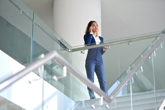 Business woman having phone call