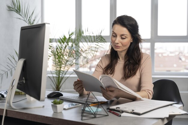 Business woman at work