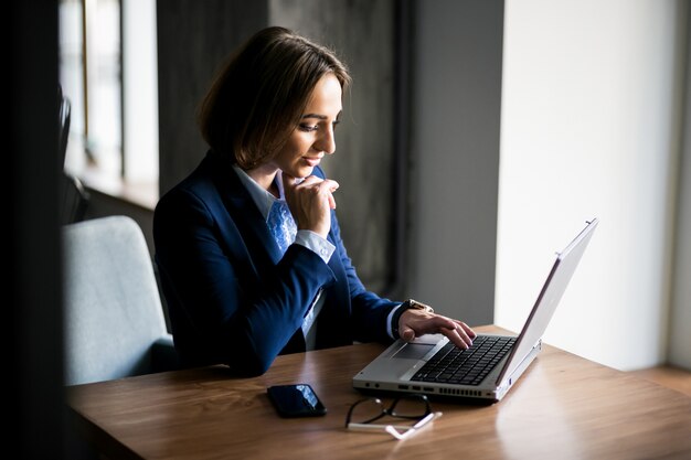 Business woman working