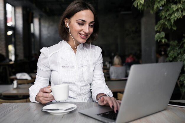 Business woman working