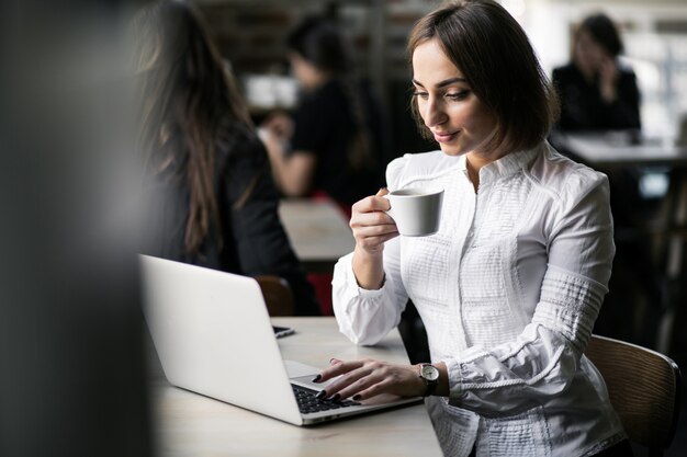 Business woman working