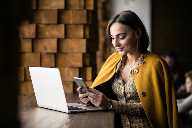 Business woman working