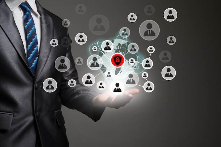 Free Photo businessman application human digital business