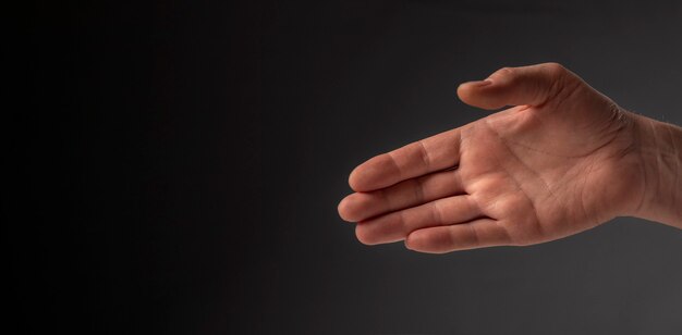 Premium Photo Businessman Outstretched His Hand For Handshake Side View Premium Photo Businessman Outstretched His Hand For Handshake Side View
