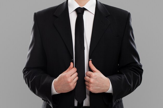 Businessman's torso in suit