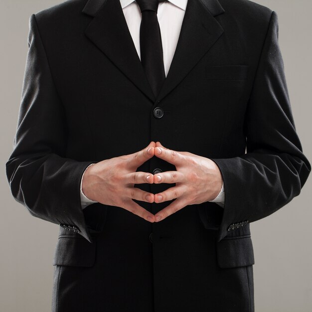 Businessman's torso in suit