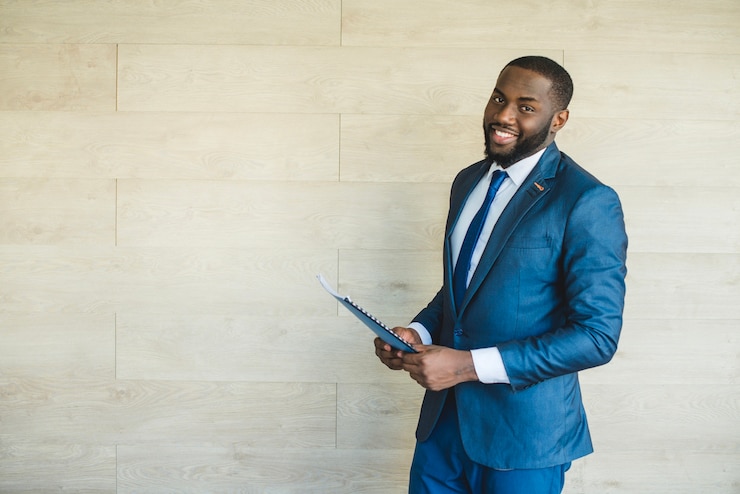 Free Photo businessman with cv