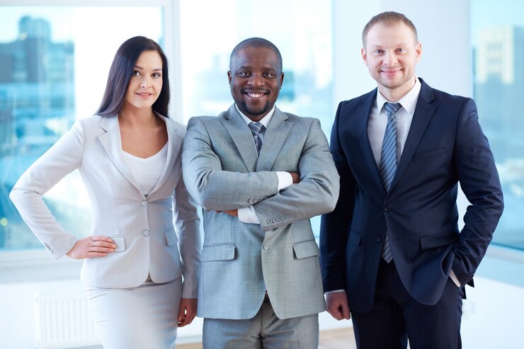Free Photo businessman with folded arms