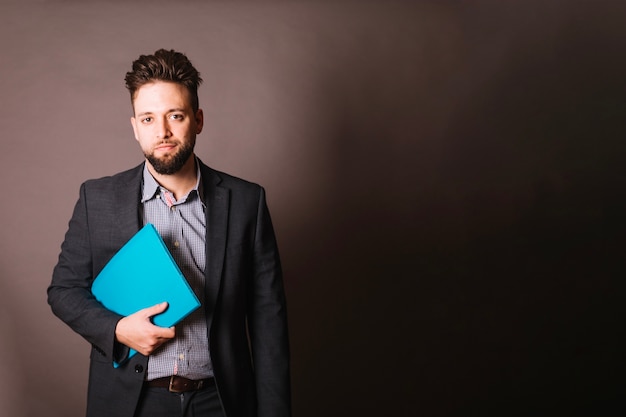 Businessman with folder