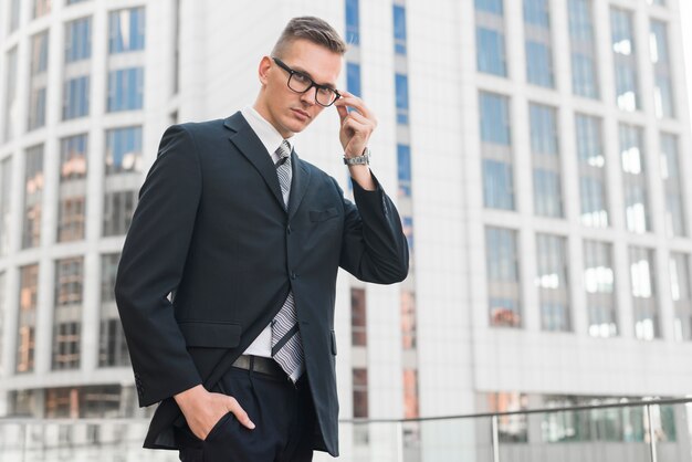 Businessman with glasses