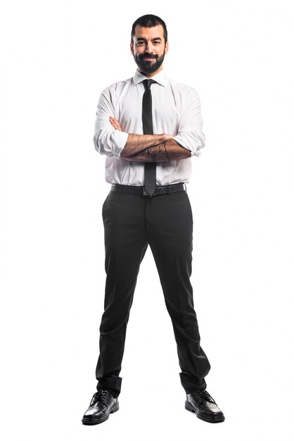 Businessman with his arms crossed