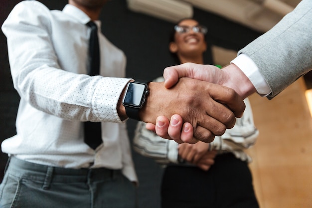 Businessmen handshake