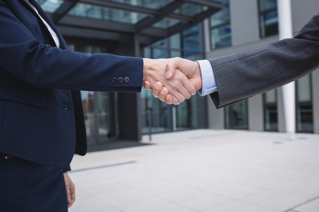 Businesspeople shaking hands