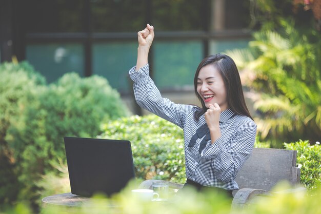 businesswoman  is suffering from fatigue from work.