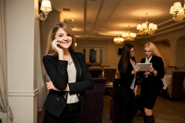 Businesswoman on the phone