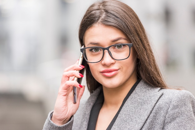 Businesswoman posing