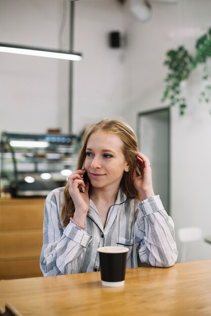 Businesswoman talking