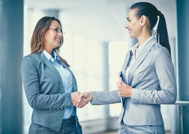 Businesswoman with the new employee