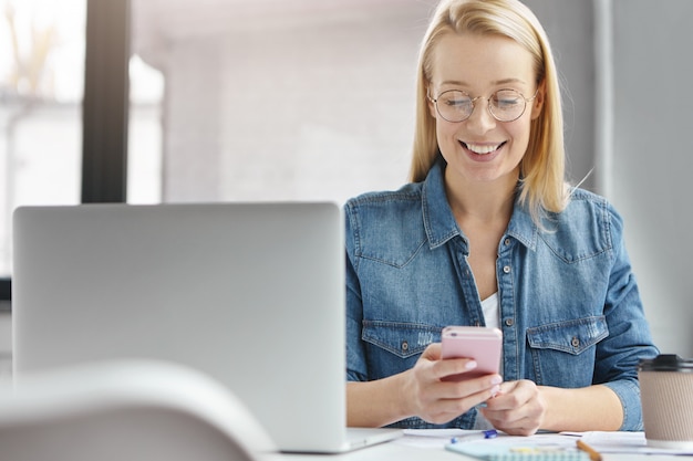 Businesswoman working in office