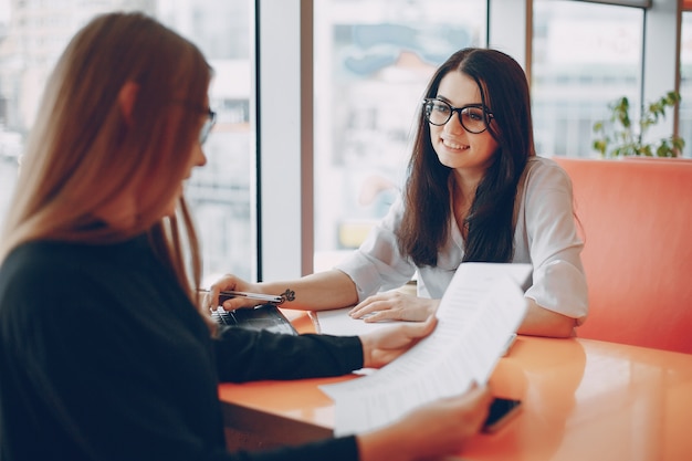 businesswomen in office