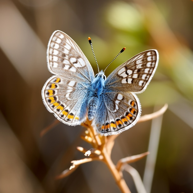 Free photo butterfly on branch