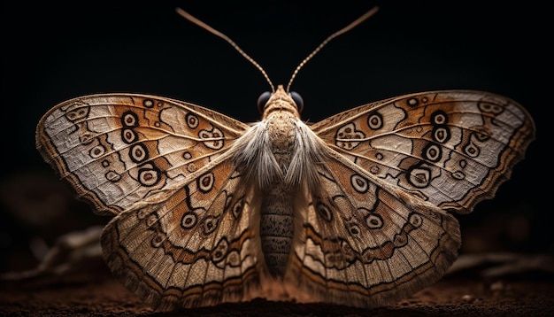 Free photo butterfly wing displays beauty in nature generated by ai