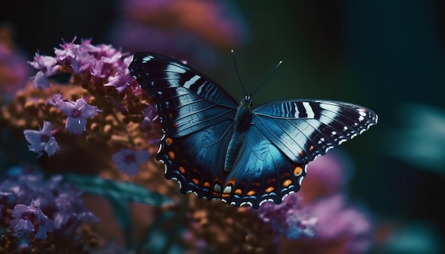 無料写真 ai によって生成されたガーデン マクロ シーンの蝶の翅
