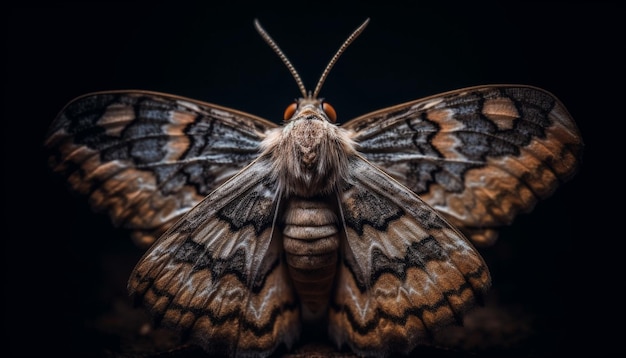 Бесплатное фото Крыло бабочки в избирательном фокусе, сгенерированное ии